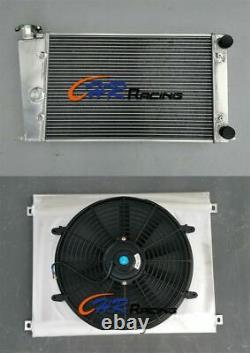 Aluminum Radiator+Shroud +Fan for VW GOLF MK1 CADDY SCIROCCO GTI SPEC 1.6 1.8 8V