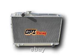 Aluminum Radiator for TOYOTA SUPRA MK3 SOARER MZ20 7M-GTE Manual 1986-1992 3ROW