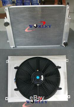 Aluminum Radiator+shroud+Fan for BMW E36 M3 323 325I/IC/IS 328I/IC/IS 92-99 MT