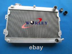 Aluminum Radiator+shroud+fans for Mazda RX7 SA/FB S1 S2 S3 12A/13B 1979-1985 MT