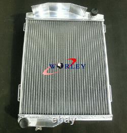 Aluminum radiator + FAN For AUSTIN HEALEY 3000 1959-1967 Manual MT