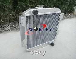 Aluminum radiator&Fan for Ford Capri MK1 2 3 Kent 1.3L 1.6L/2.0 Essex/Escort 1.6