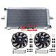 Aluminum Radiator+fans For Ford Escort Sierra Rs500/rs Cosworth 2.0 1982-1997 Mt