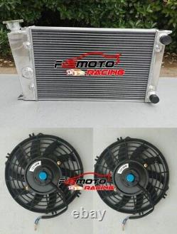 Aluminum radiator+Fans For VW GOLF MK1 / Jetta / SCIROCCO GTI SPEC 1.6 75-81 MT