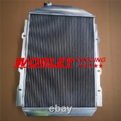 Aluminum radiator + fan for CHEVY HOT / STREET ROD 350 V8 1938 automatic ALLOY