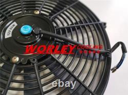 Aluminum radiator + fan for CHEVY HOT / STREET ROD 350 V8 1938 automatic ALLOY