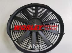 Aluminum radiator + fan for CHEVY HOT / STREET ROD 350 V8 1938 automatic ALLOY