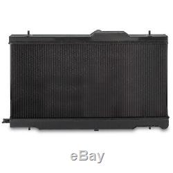 BLACK 40mm ALUMINIUM ALLOY SPORT RADIATOR RAD FOR SUBARU IMPREZA BUGEYE WRX