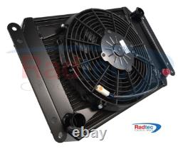 Caterham Duratec 60mm (extreme) alloy radiator by Radtec +11 SPAL Fan