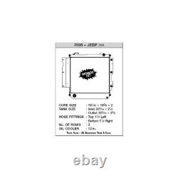 Csf Alloy Aluminium Radiator For Jeep Wrangler 05-06 Heavy Duty Auto Manual