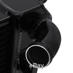 DIRENZA 40mm BLACK ALLOY SPORT RADIATOR RAD FOR BMW MINI R53 COOPER S 1.6 00-06