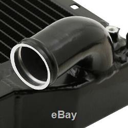 DIRENZA 40mm BLACK ALLOY SPORT RADIATOR RAD FOR FIAT COUPE 2.0 20V TURBO 96-00