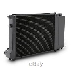 DIRENZA BLACK ALLOY 45mm SPORT RADIATOR RAD FOR BMW 3 SERIES E30 E36 E34 82-01