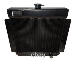 Escort Mk1 Mk2 Alloy Radiator Big Header 90 Degree Top Pinto Black Aluminium