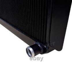 Escort Mk1 Mk2 Alloy Radiator Classic Header STRAIGHT BDA XE Black Aluminium