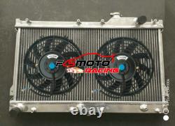 FIT For 1990-1997 Mazda Miata NA MX-5 MX5 1.6 1.8 B6ZE MT Aluminum Radiator +FAN