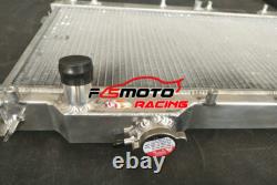 FIT For 1990-1997 Mazda Miata NA MX-5 MX5 1.6 1.8 B6ZE MT Aluminum Radiator +FAN