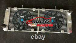 Fit Fiat X1/9 X19 Bertone X1/9 Lancia Scorpion Montecarlo Alu Radiator + FANS