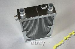 Fit Lotus Europa 1.5L/1.6L 1966-1976 M/T Aluminum Alloy Radiator+Fan 86mm 3 row