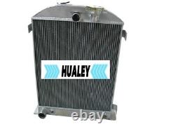 For 1932 32 Ford Chopped engine AT Aluminum Radiator 3 ROW