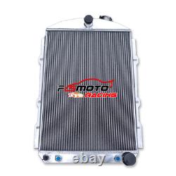 For 1938 Chevy Hot/Street Rod 350 V8 WithTranny Cooler AT 38 Aluminum Radiator
