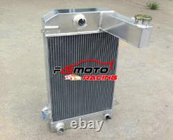 For 1953-1957 Triumph TR TR2 / TR3 / TR3A / TR3B MT Aluminum Radiator+Shroud+Fan