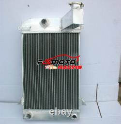 For 1953-1957 Triumph TR TR2 / TR3 / TR3A / TR3B MT Aluminum Radiator+Shroud+Fan