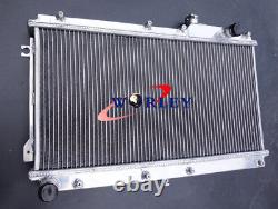 For 90-97 MAZDA MIATA MX5 1.6L 1.8L 91 92 93 94 95 Manual Aluminum Radiator+FANS