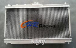 For Mazda MX-5 NB Roadster Miata MX5 1.6/1.8 1998-2005 MT Aluminum radiator+Fans