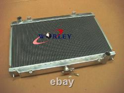 For NISSAN SILVIA S14 S15 200SX SR20DET 1994-2002 MT Aluminum Radiator+fans