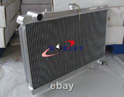 For Nissan Silvia S13 SR20DET 1989-1994 89 90 1991 93 MT Aluminum Radiator +FANS