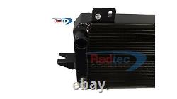 Ford Escort Cosworth 50mm Alloy Radiator + Twin SPAL fans by Radtec