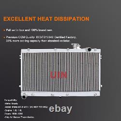 Full Aluminium Alloy Race Radiator Rad For Mazda MX-5 MX5 MK1 NA 1.6 1.8 Manual