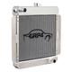 Grp4 Fabrications Escort Mk1/mk2 Alloy Radiator & Large Header Tank Bda Engine