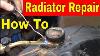 How To Solder And Repair A Leaking Radiator