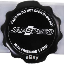 JAPSPEED 40mm ALUMINIUM ENGINE RADIATOR FOR MITSUBISHI LANCER EVO 7 8 9 MR FQ