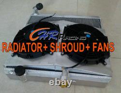 Jaguar S2 E-type 50mm Aluminum Alloy Radiator Manual + Shroud + 2 X Fan