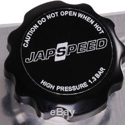 Japspeed 42mm Aluminium Alloy Twin Core Race Radiator For Mx5 Mk2 Mk2.5 1.6 1.8