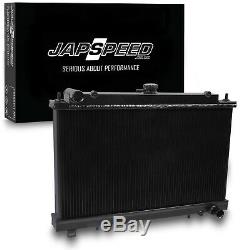 Japspeed High Flow Aluminium Black Drift Radiator For Nissan 200sx S14 S14a S15