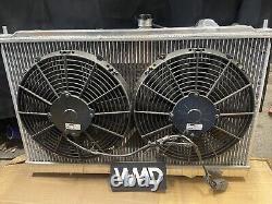 Mitsubishi Evo 4 5 6 Mishimoto Aluminum Alloy Radiator Twin Spal Fans