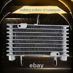 Motorcycle Engine Oil Cooler Radiator Aluminium Alloy 255mm X 197mm Universal