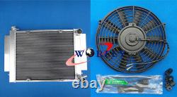 NEW FOR Mazda RX2 RX3 RX4 RX5 RX7 Aluminum Alloy Radiator&shroud with pipe