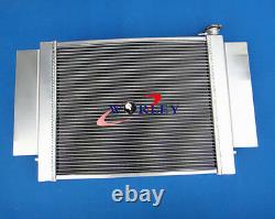 NEW FOR Mazda RX2 RX3 RX4 RX5 RX7 Aluminum Alloy Radiator&shroud with pipe