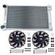 Radiator+fans For Vw Mk1 Mk2 Golf Caddy Cabriolet Scirocco 1.6 1.8 Gti 1981-1992