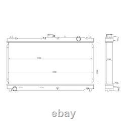 Tegiwa Aluminium Alloy Radiator For Mazda Mx5 Nb 1.6 1.8 98-05