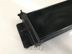 Universal Alloy Aluminum Radiator 625 x 200 x 60mm Inlet / Outlet 19 /19mm Black
