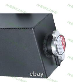 Universal Aluminum Alloy Radiator Coolant Expansion Overflow Reservoir Tank 1.2L