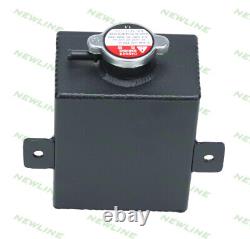 Universal Aluminum Alloy Radiator Coolant Expansion Overflow Reservoir Tank 1.2L