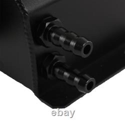 Universal Black 1L Aluminum Coolant Radiator Overflow Recovery Water Tank Bottle