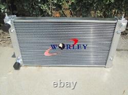 2 rangées POUR VW GOLF MK1 MK2 GTI/SCIROCCO 1.6 1.8 8V MT RADIATEUR EN ALLIAGE D'ALUMINIUM